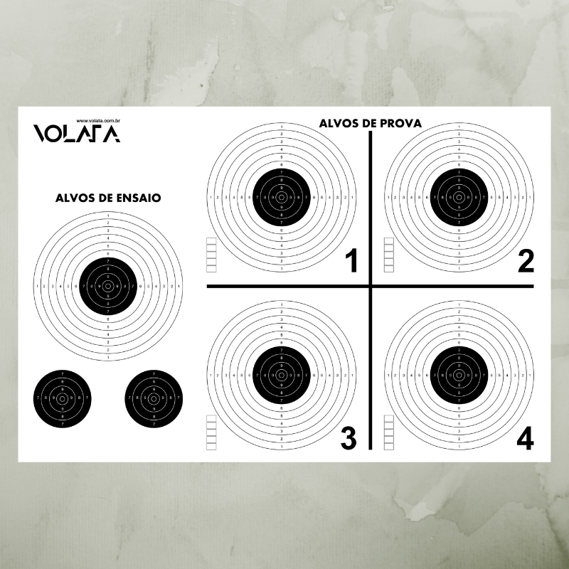 Alvo Academia De Tiro Ensaio Metros Volata Alvos E Obreias
