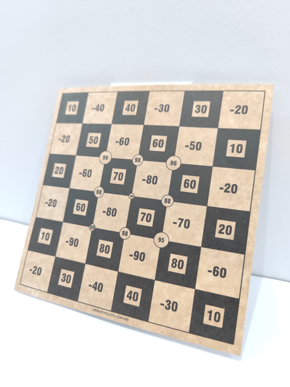 Alvo Bingo 10 metros 17x17cm - 25 peças