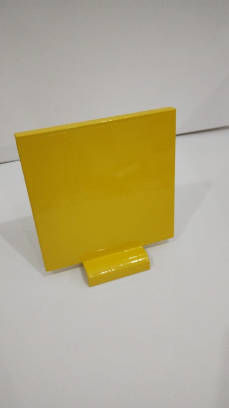 Plate square Metálico IPSC 150mm Amarelo (regulamento 2023)