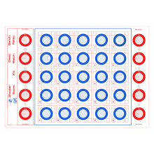 Alvo WRABF 25 metros 29x42 - 100 unids