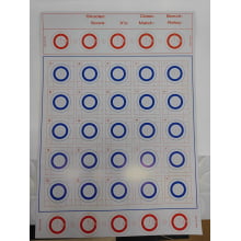 Alvo WRABF 25 metros 29x42 - 100 unids (treino)