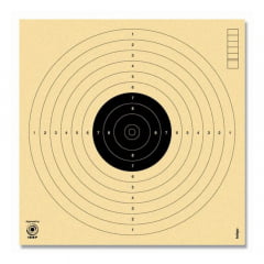 Alvo 17x17cm Kruger p/ Pistola de Ar Carabina Mira Aberta 10 mts - 25 unid