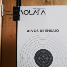 Alvo Academia De Tiro Ensaio 10 Metros - 25 Unids