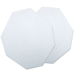 Alvo IPSC Mini 31x39cm Branco/Pardo - 50 unid