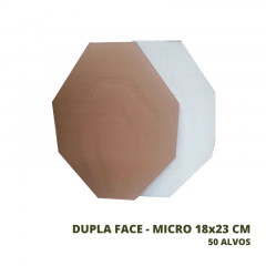 Alvo IPSC Micro 18,6 x 23,4 cm Dupla Face - 50 unid