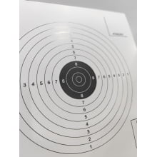 Alvo carabina de Ar a 10 metros de Treino 20x20cm - 100 peças