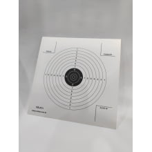 Alvo carabina de Ar a 10 metros de Treino 20x20cm - 100 peças