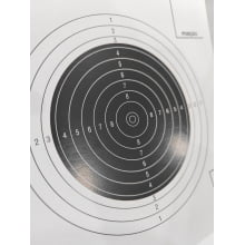 Alvo carabina de Ar a 50 metros de Treino 20x20cm - 25 peças