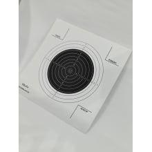 Alvo carabina de Ar a 50 metros de Treino 20x20cm - 25 peças
