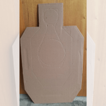 Alvo IPSC / IDSC Humanoide Pardo - 10 unid