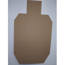 Alvo IPSC / IDSC Humanoide Pardo - 10 unid