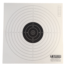 Alvo Pistola de Ar a 10 metros de Treino 17x17cm - 100 peças Alvo Pistola de Ar a 10 metros de Treino 17x17cm - 100 peças
