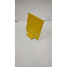 Plate square Metálico IPSC 150mm Amarelo (regulamento 2023)