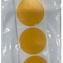 Adesivo Amarelo Plate IPSC p/ treino a seco - 200 UNID