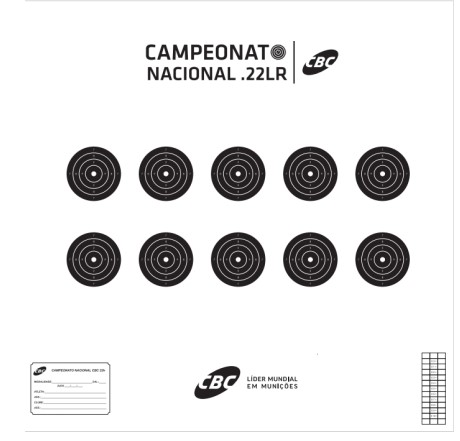 ALVO NACIONAL 22LR - 25 unids LINADE (LCL 06A)